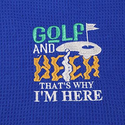 DYJYBMY Oh My God Look at Her Putt Funny Golf Towel, Embroidered