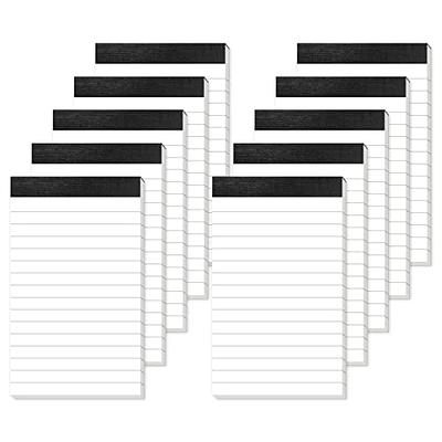 12 Pack Notepads 4x6 College Ruled Lined Note Pads 4x6 Small Writing Pads  for Work Scratch Pads 80 GSM Paper Pads White Pads of Paper Tablets Lined