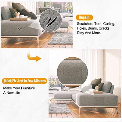 2 Pcs 11x8 Inch Self-Adhesive Canvas Fabric Patches for Furniture