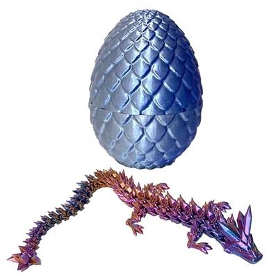KyooteLfv 3D Printed Dragon Fidget, Crystal Dragon Fidget Toy, Articulated  Dragon Eggs Fidget Toy Surprise for Adults, Flexiable Relife Fidget Toy