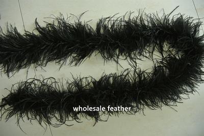 1 Piece - Ivory Ostrich Feather Boa 3 Ply