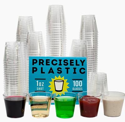 Lilymicky 500 PACK 2 oz Plastic Shot Glasses, 2 ounce Clear Disposable  Plastic Cups, Party Cups for Vodka, Whiskey, Tequila, Mini Plastic  Containers