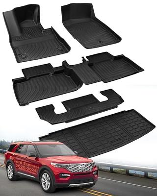  DrCarNow for Toyota Sienna 2021 2022 2023 2024 Floor Mats &  Cargo Mats (Only for 7 Seat with Spare Tire), for Sienna Floor Liners Trunk  Liners, All Weather Car Floor Mats