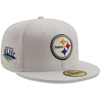 Pittsburgh Steelers New Era Super Bowl XLIII Main Patch 59FIFTY Fitted Hat  - Scarlet