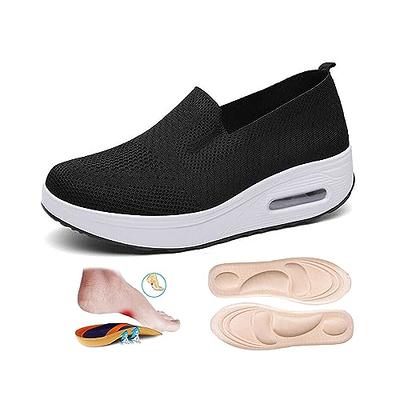 Aceptolcom Women Orthopedic Shoes Slip On Loafers,Arch Support Air