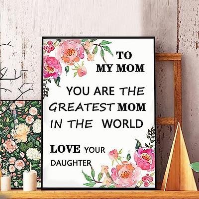 Miairivy Diamond Painting Gifts for Mom - Inspirational Quotes 5D