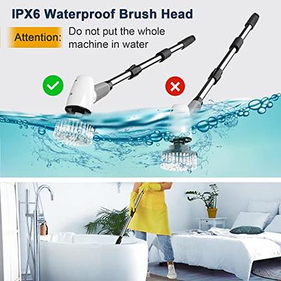 Household Electric Spin Scrubber Cordless Electric Mop, Power Spinning  Scrub Brush,Handheld Shower Cleaner Brush with 3 Replaceable Brush Heads  for Tile, Tub, Dish, Sink, Grout, Wall, Kitchen 