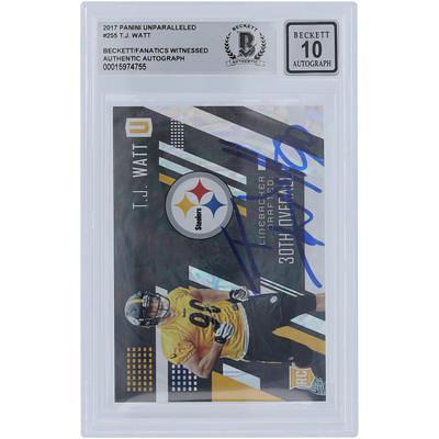 T.J. Watt Pittsburgh Steelers Autographed Fanatics Authentic