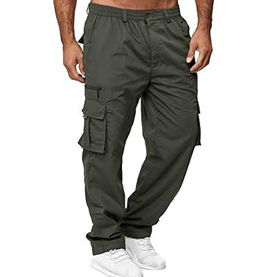Fudule Men's Work Pants, Men Outdoor Cargo Pants Fashion Lightweight Pant  Hiking Jogger with Pockets (XA2-A-Green, XL) - Yahoo Shopping