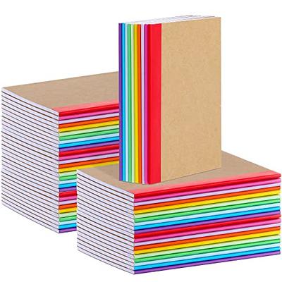 Yexiya A6 Composition Notebook Bulk Notepads Rainbow Spine Journal Notebook  Memo Small Lined Kraft Notebooks 5.35 x 4.13 In Mini Journals Notebooks  School Supplies, 24 Sheets/ 48 Pages(50 Pcs) - Yahoo Shopping