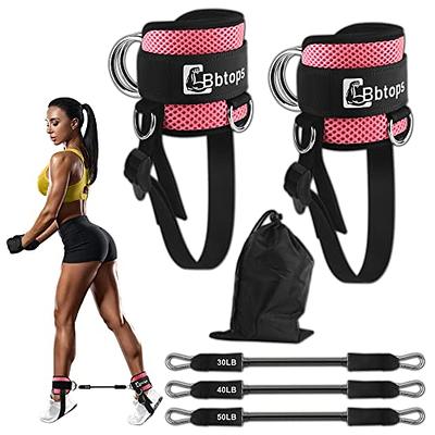 Ankle Resistance Bands, Ankle Bands for Working Out with Cuffs, Resistance  Bands for Leg Butt Training Workout Equipment for Kickbacks Hip Gluteus