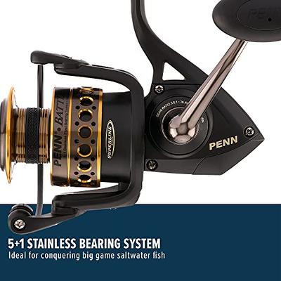 PENN Battle Spinning Reel Kit, Size 5000, Includes Reel Cover and Spare  Anodized Aluminum Spool, Right/Left Handle Position, HT-100 Front Drag  System,Black - Yahoo Shopping