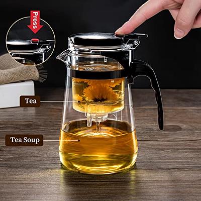 Heat Resistant Borosilicate Glass Teapot With Tea Infuser Filter Tea Kettle  Oolong Teapot