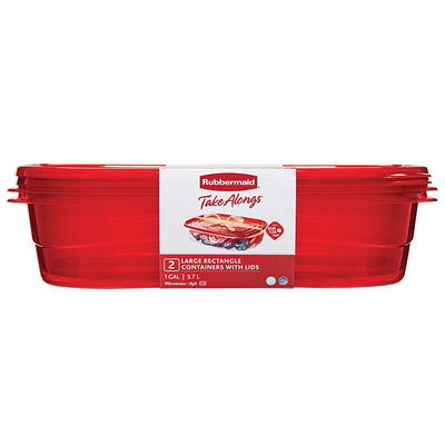 Rubbermaid TakeAlongs Food Storage Containers, 40 Piece Set, Ruby Red