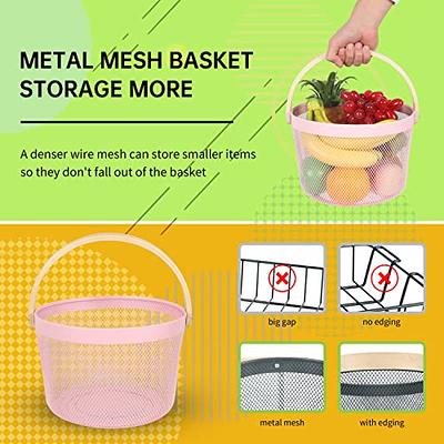 Oumilen Kitchen Countertop Basket Organizer Produce Storage Basket with  Wood Lid 1-Piece PSHK041 - The Home Depot