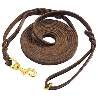 Leather Dog Training Leash - 4 Foot