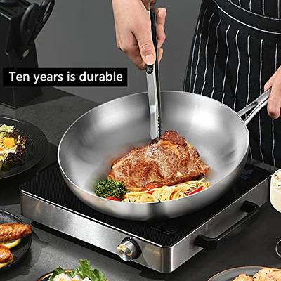 Demeyere 5-Plus 12.5 Stainless Steel Fry Pan with Glass Lid