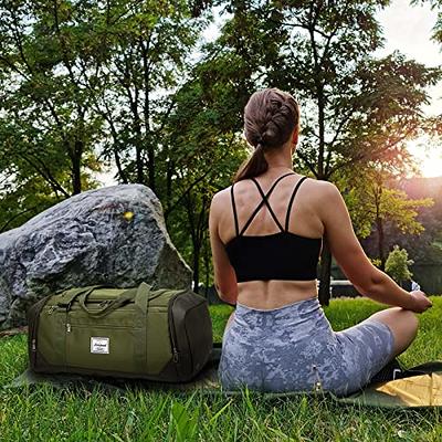 Laripwit Gym Bag for Women, 40L Medium Sports Travel Duffel Bag with Shoe  Compartment & Wet Pocket Lightweight Gym Duffle Bag for Men Multipurpose