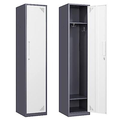 SISESOL Metal Locker Organizer for Work 66 Cabinets with Doors