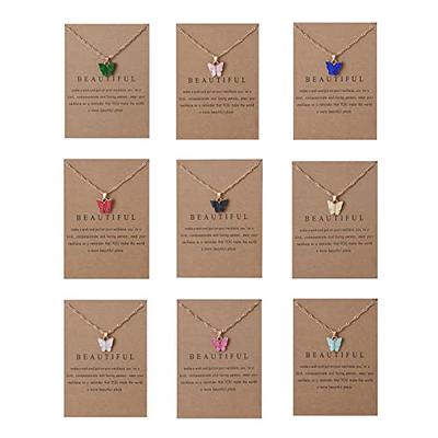 Dainty Butterfly BFF Necklaces Trendy Butterfly Best Friend 