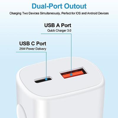 Samsung A54 5G Super Fast Charger Type C, 25W Charging Block Charger Box  with 10FT Android Phone Charger USB C Cable for Galaxy S23 Ultra A13 A14  A53