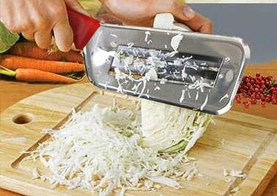 YIANI Cabbage Kitchen Knife Slicer Chopper Shredder Sauerkraut Cutter  Coleslaw Grater (Red) - Yahoo Shopping