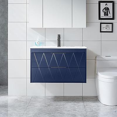 SSLine Wall Mounted Bathroom Vanity with Sink Modern 30 Floating