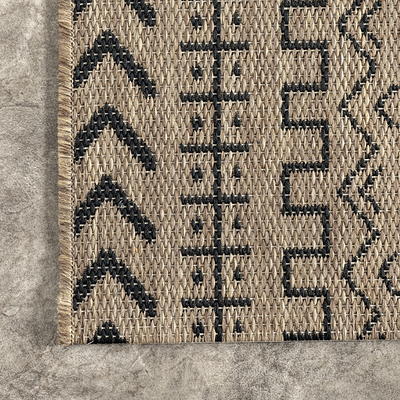 Mainstays Textures Crosshatch Polyester and Rubber Backed Doormat, 3' x 5',  Walnut 