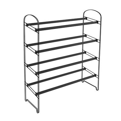 Mainstays Over the Door Rack Organizer with 6 Tier Adjustable Shelves  Powder Coated Steel White