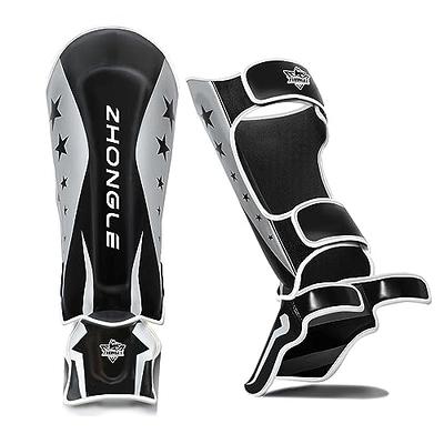 RIMSports Muay Thai Shin Guards Premium MMA Shin Guards and Shin Pads Ideal  Shin Guard for MMA, Wrestling, Sparring, Muay Thai, Kickboxing & Karate  (Gray, L/XL) - Yahoo Shopping