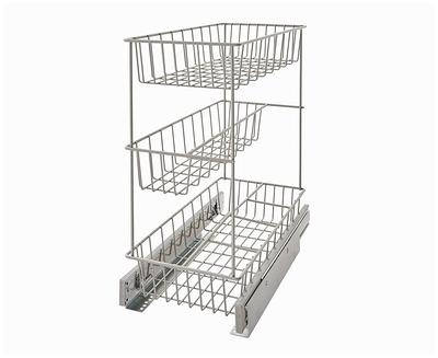 ROOMTEC Pull Out Cabinet Organizer 20 W x 21 D, Kitchen Cabinet Organizer  and Storage 2-Tier Cabinet Pull Out Shelves Under Cabinet Storage for  Kitchen Chrome - Yahoo Shopping