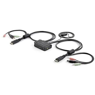 Monoprice 4K 4-Port DisplayPort 1.2a and USB 2.0 KVM Switch 