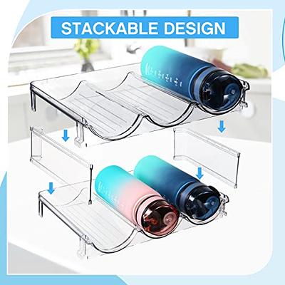 Mefirt Water Bottle Organizer, 3-Tier Water Bottle Organizer for