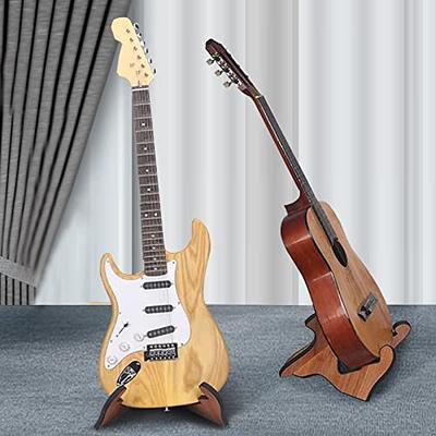 LLA Guitar Stand, Single Guitar Stand, Compact Thinning Acoustic Bass  Guitar Holder, Solid Wood Stage Studio Banjo Display Stand, for Loud Ukulele