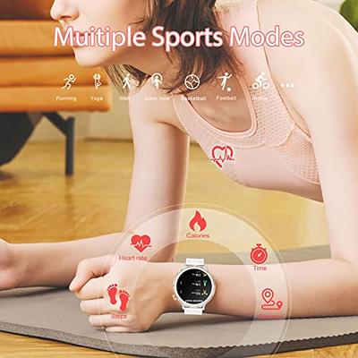 Smart Watch for Women, Dial Answer Calls Smartwatch for Android iOS Phones  Waterproof Activity Fitness Tracker with 1.32 Full Touch Screen 20 Sports  Modes Pedometer Heart Rate Sleep Monitor 