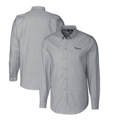 San Francisco Giants Cutter & Buck Big & Tall Stretch Oxford Long Sleeve  Button-Down Shirt - Charcoal