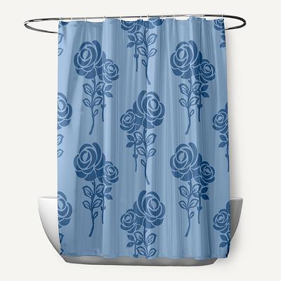 71 x 74-inch Carmen Floral Print Shower Curtain - Yahoo Shopping