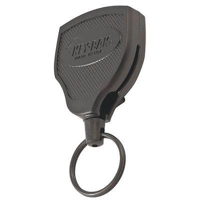 KEY-BAK Mid6 Standard-Duty Black Keychain with Swivel Belt Clip, Split  Ring, and 36 Retractable Dupont Kevlar® Cord 0006-002