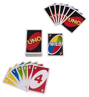 Mattel Games Uno Junior Action Play Card Game, Travel Fun Games for Family  or Game Nights, Gift for Adult and Kids ages 3 years and above