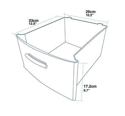 MQ Eclypse 8-Drawer Rolling Storage Cart - White