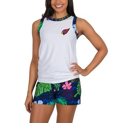 Milwaukee Brewers Concepts Sport Women's Reel Pinstripe Tank Top & Shorts  Sleep Set - White