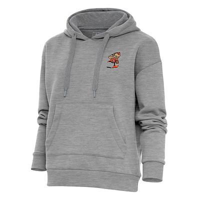 Pittsburgh Steelers Antigua Victory Pullover Hoodie - Heather Gray