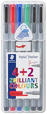 Staedtler Triplus Fineliner Pen - Assorted Colors, Set of 10 