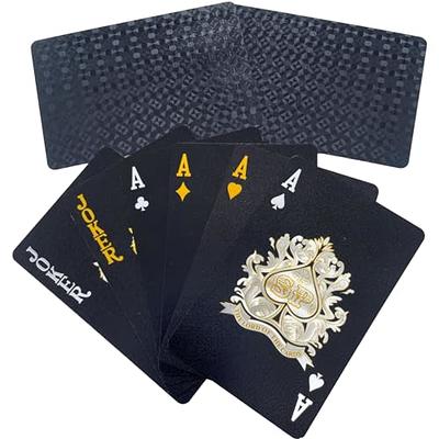  WJPC Easy Shuffling Plastic Waterproof Playing Cards,Cool Black  Dragon Poker Cards for Game and Party, Deck of Cards（Dragon : Toys & Games