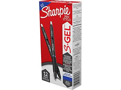 SHARPIE S-Gel Gel Pens, Bold Point (1.0mm), Blue Ink Gel Pen, 12
