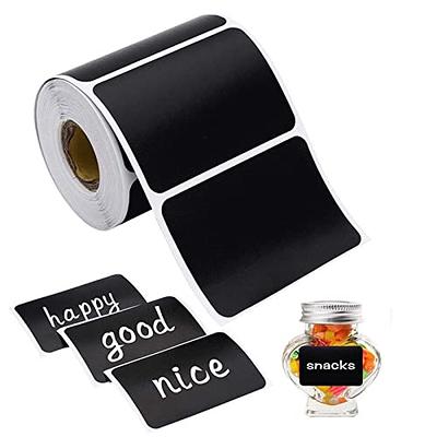 Black Chalkboard Labels Stickers, 120pcs Chalkboard Labels Stickers for  Storage Bins with White Chalk Marker Waterproof Chalkboard Labels DIY