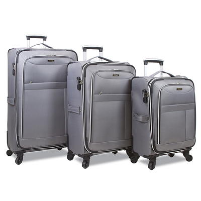 Dukap Intely Smart 3pc Hardside Checked Luggage Set With Integrated Weight  Scale And Usb Port : Target