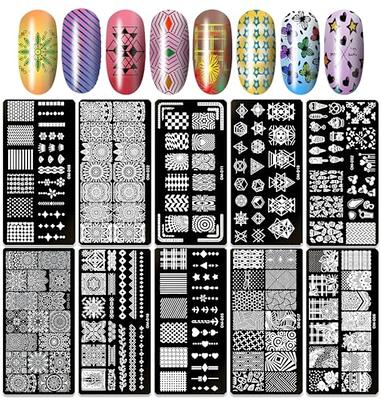 Designer Nail Stamp Plate D