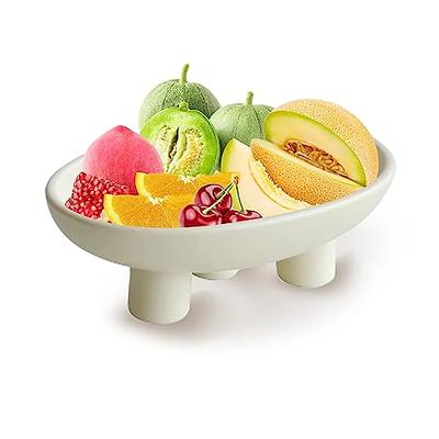 10.4 Inch Fruit Bowl, Fruit Bowl For Kitchen Counter, Pedestal