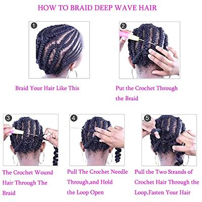 24 inch Ocean Wave Crochet Hair Deep Wave Twist Crochet Hair Extensions  Curly Braiding Hair 3 packs Long Wavy Water Wave Braids For Women Synthetic Crochet  Braid Hair (24 inch, 1BTBlond) - Yahoo Shopping